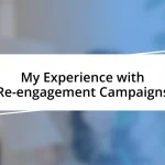 My Experience with Re-engagement Campaigns