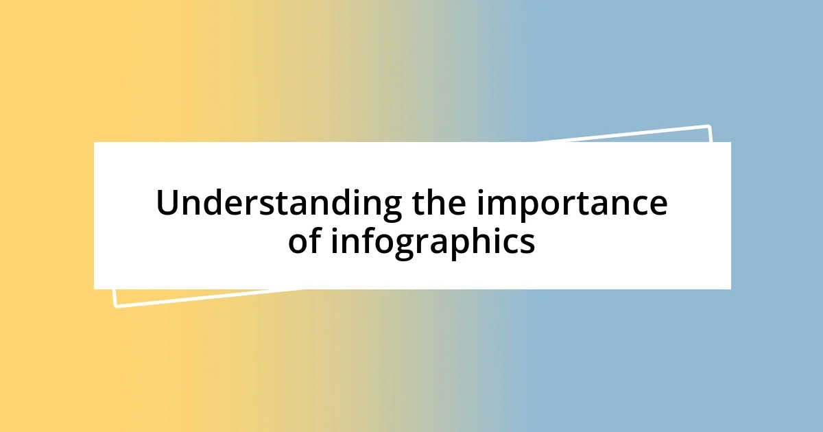 Understanding the importance of infographics